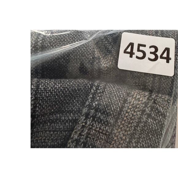 Nine West Womens Crop Pants Plaid Stretch Flat Front Elastic Waist Gray MS - Picture 9 of 9